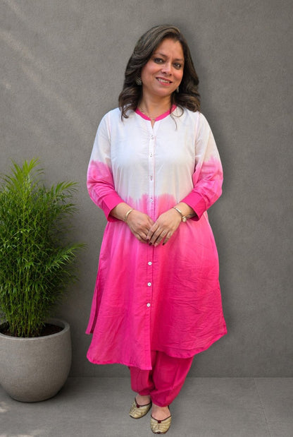 Set of 2 Rang Tarang – Pink Mul Cotton Co-ord Set