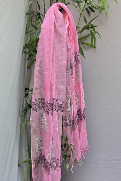 Kota Doria Dupatta Pink