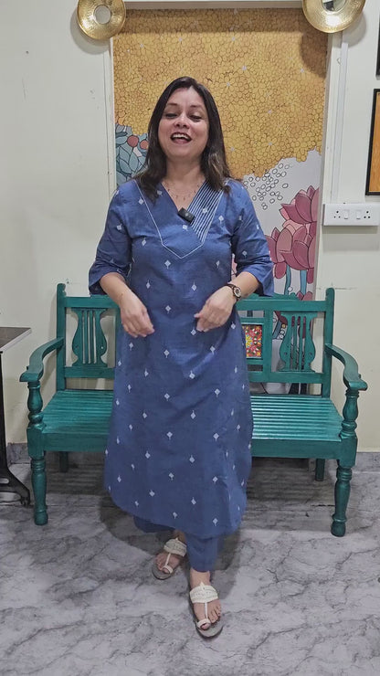 Nazakat Denim Blue Co-ord Set