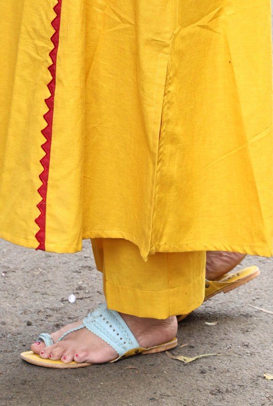Yellow Handloom Pant